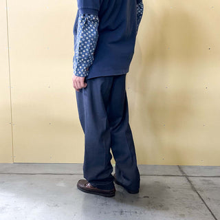 00's LAUREN RALPH LAUREN ポリエステル×レーヨン グレー 2タック スラックス