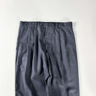 00's LAUREN RALPH LAUREN ポリエステル×レーヨン グレー 2タック スラックス