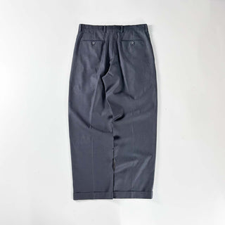 00's LAUREN RALPH LAUREN ポリエステル×レーヨン グレー 2タック スラックス