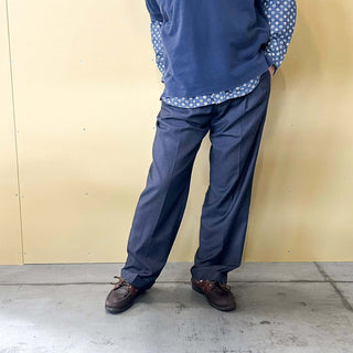 00's LAUREN RALPH LAUREN ポリエステル×レーヨン グレー 2タック スラックス