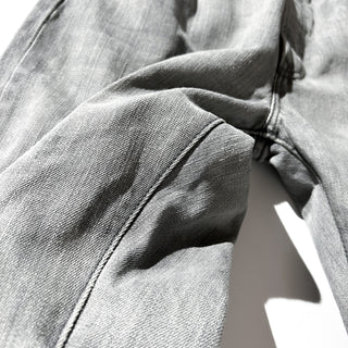 00's LEVI'S 501 "内股シングル" irregular イレギュラー品 ストレート 先染めブラック デニム パンツ