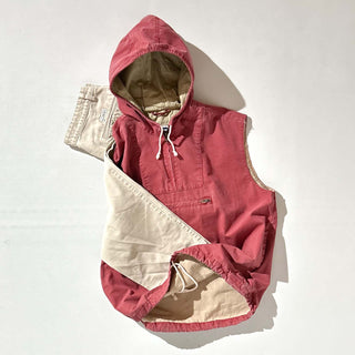 00's OLD NAVY カットオフ フーデッド コットン アノラック ベスト