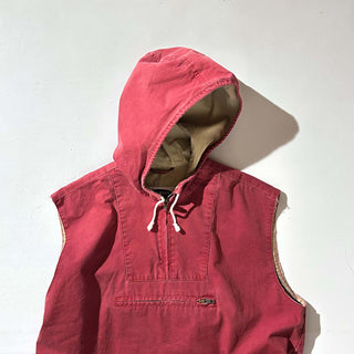 00's OLD NAVY カットオフ フーデッド コットン アノラック ベスト