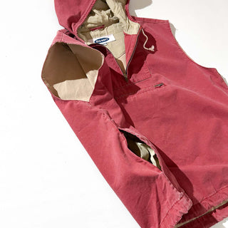 00's OLD NAVY カットオフ フーデッド コットン アノラック ベスト