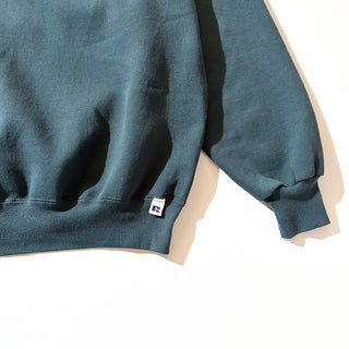 90's "made in USA" Russell ダークグリーン 無地 スウェット シャツ