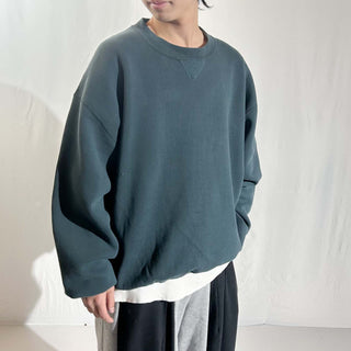 90's "made in USA" Russell ダークグリーン 無地 スウェット シャツ