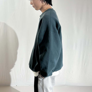 90's "made in USA" Russell ダークグリーン 無地 スウェット シャツ