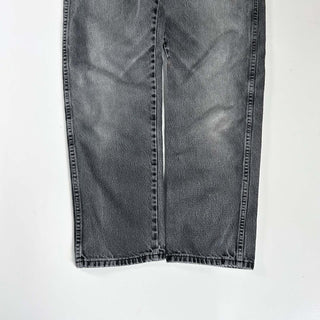 00's RUSTLER ストレート "フェード グレー" ブラック デニム パンツ(34×30)