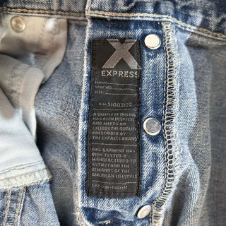 00's express ボロ ワイドストレート デニム パンツ