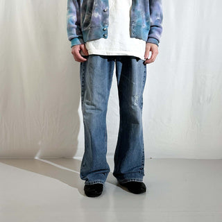 00's express ボロ ワイドストレート デニム パンツ