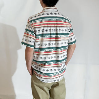 00's CABIN CREEK ネイティブ 総柄 S/Sシャツ