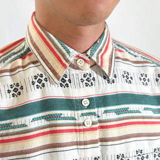 00's CABIN CREEK ネイティブ 総柄 S/Sシャツ