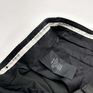 00's PERRY ELLIS PORTFOLIO 2タック ワイドスラックス(チャコールグレー)