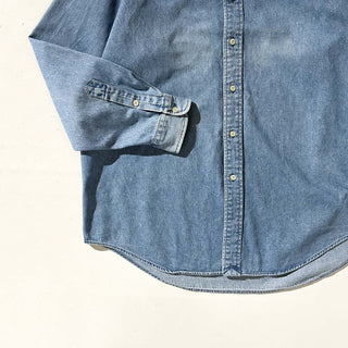 90's～ Ralph Lauren "BLAIRE" デニム ボタンダウン L/Sシャツ