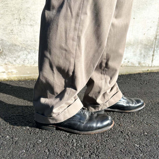 90's～00's NATURAL ISSUE EXECUTIVE KHAKIS カーキ 2タック ワイド スラックス