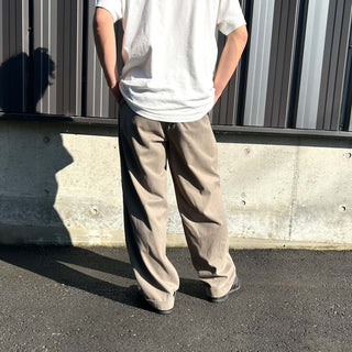 90's～00's NATURAL ISSUE EXECUTIVE KHAKIS カーキ 2タック ワイド スラックス