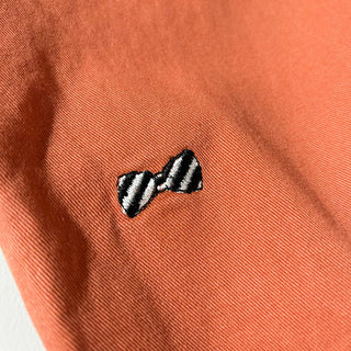 90's～ NORTHSHORE オレンジ 総柄 リボン コットン チノ パンツ