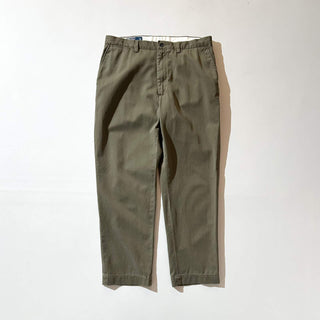 90's～ OLD RALPH LAUREN "PROSPECT PANT" カーキ ワイド チノ パンツ