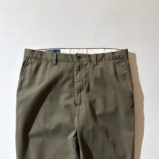 90's～ OLD RALPH LAUREN "PROSPECT PANT" カーキ ワイド チノ パンツ