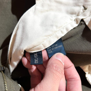 90's～ OLD RALPH LAUREN "PROSPECT PANT" カーキ ワイド チノ パンツ
