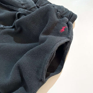90's～ Ralph Lauren ブラック ドローコード サーマル パンツ