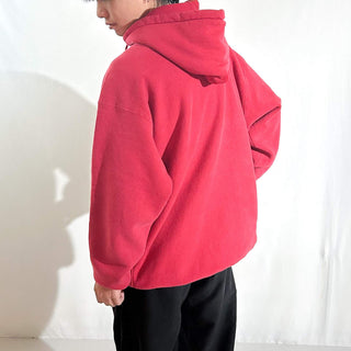 90's "made in USA" Carhartt ヘビーウェイト リバースウィーブタイプ ワンポイント スウェット パーカ