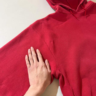 90's "made in USA" Carhartt ヘビーウェイト リバースウィーブタイプ ワンポイント スウェット パーカ