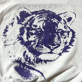 90's "made in USA" FRUIT OF THE LOOM リバーシブル アニマル メッセージ プリント スウェット シャツ