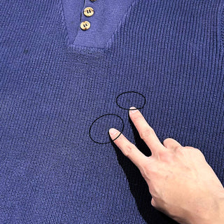 90's "made in USA" Lands' End コットン ジープ ニット セーター