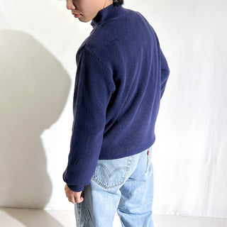 90's "made in USA" Lands' End コットン ジープ ニット セーター