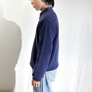 90's "made in USA" Lands' End コットン ジープ ニット セーター
