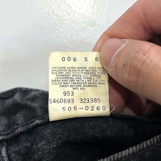 90's "made in USA" Levi's 505 ブラックデニム パンツ(32×32)