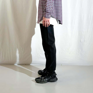 90's "made in USA" Levi's 505 ブラックデニム パンツ(32×32)