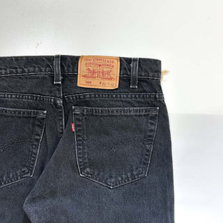 90's "made in USA" Levi's 505 ブラックデニム パンツ(32×32)