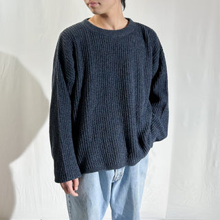 90's "made in USA" St. John's Bay 短丈 メランジ コットン ニット セーター