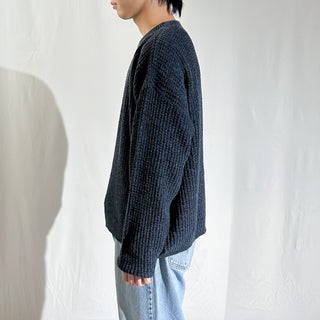 90's "made in USA" St. John's Bay 短丈 メランジ コットン ニット セーター