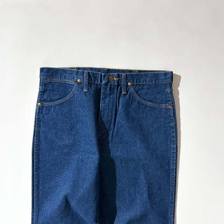 90's "MADE IN USA" Wrangler "濃紺" 936DEN ワンウォッシュ ストレート デニム パンツ