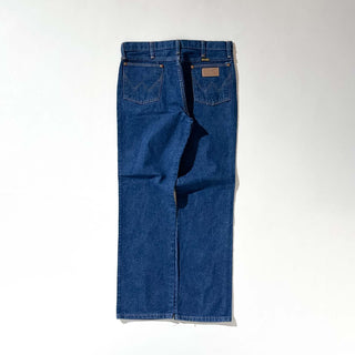 90's "MADE IN USA" Wrangler "濃紺" 936DEN ワンウォッシュ ストレート デニム パンツ