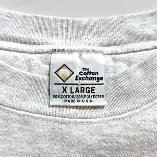 90's "made in USA" the cotton exchange カレッジ プリント スウェット シャツ