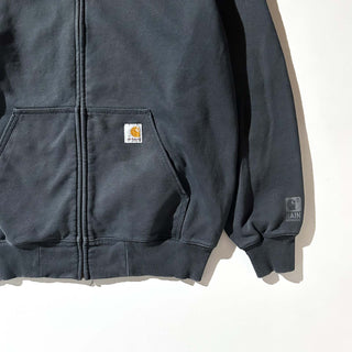 Carhartt "rain defender" ブラック フルジップ スウェット パーカ