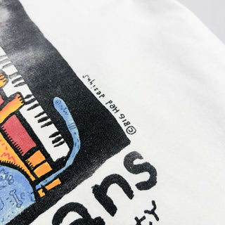 00's GILDAN BIG HEAD ジャズ プリントTシャツ
