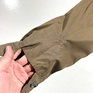 00's PERRY ELLIS PORTFOLIO ブラウン ピーチスキン セーリング ジャケット