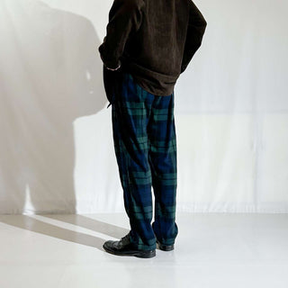 00's RALPH LAUREN ドローコード ブラックウォッチ チェック パジャマ パンツ