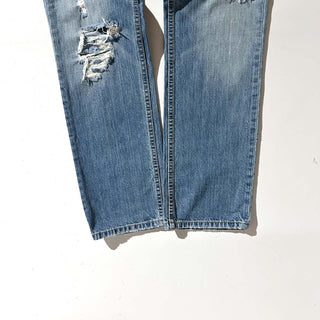 00's Levi's ジップフライ ボロ ダメージ デニム パンツ