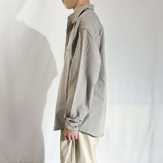 90's Eddie Bauer オックスフォード チェック ボタンダウン L/Sシャツ