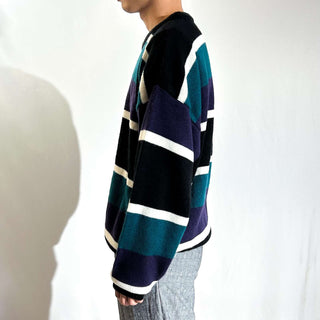 90's AMERICAN WEEKEND マルチボーダー ニット セーター