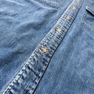 90's OLD GAP デニム レギュラーカラー L/Sシャツ