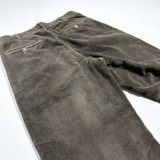00's BILL BLASS カーキ 2タック コーデュロイ パンツ