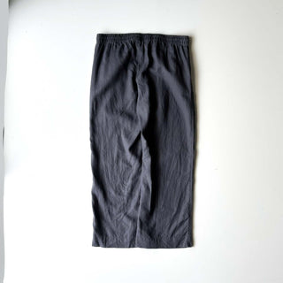 00's L.L.Bean ダークグレー ドローコード リネン ワイド イージー パンツ