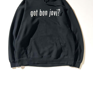 90's～00's "got bon jovi ?" メッセージ スウェット パーカ